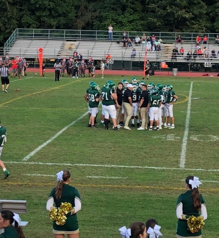 Mr. Andriani coaching Freshman Football; property of Mr. Andriani 